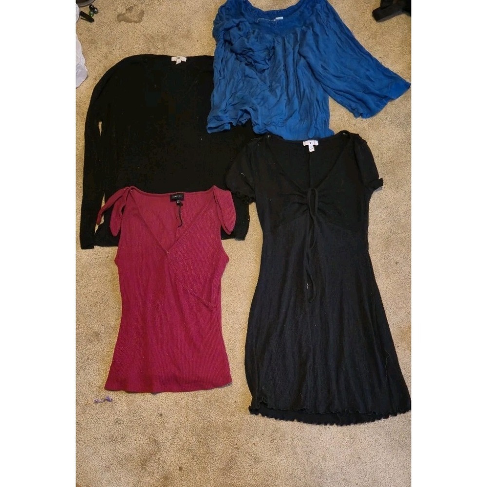 Lot of 4 Women's XS Tops BP Who What Wear Chelsea & Violet‎ Casual